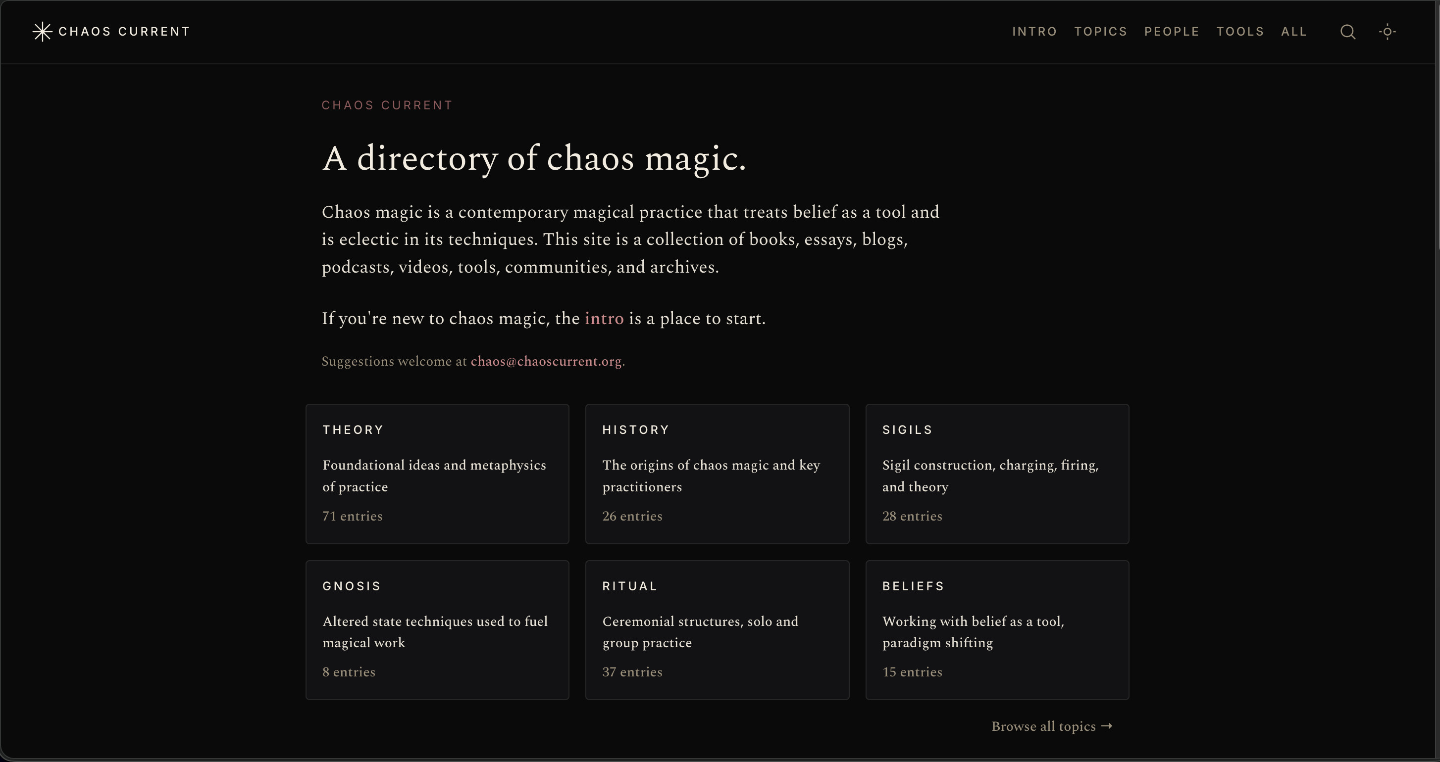 Chaos Current