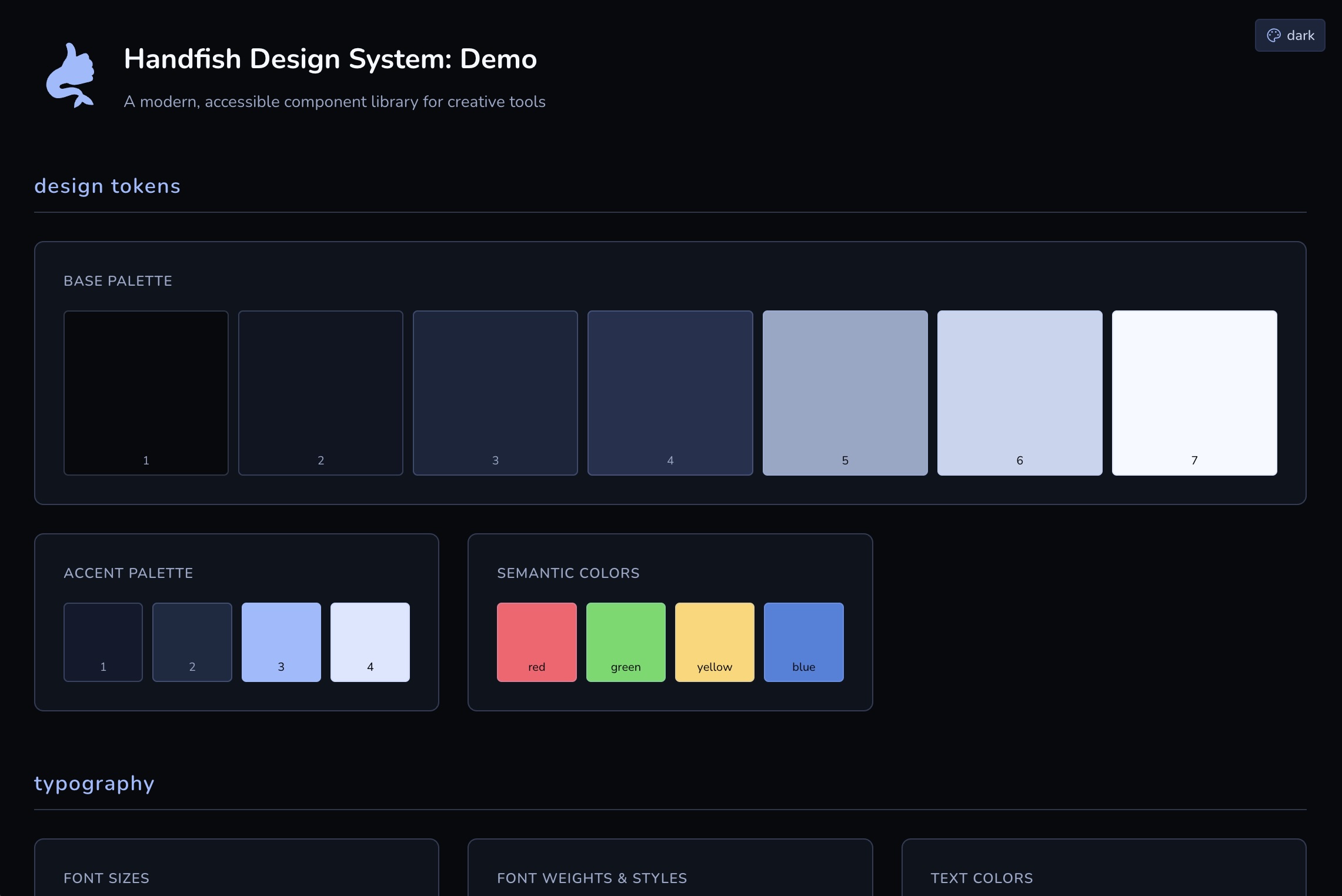 Handfish Design System